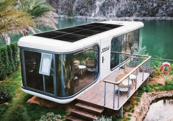 Space capsule solar house