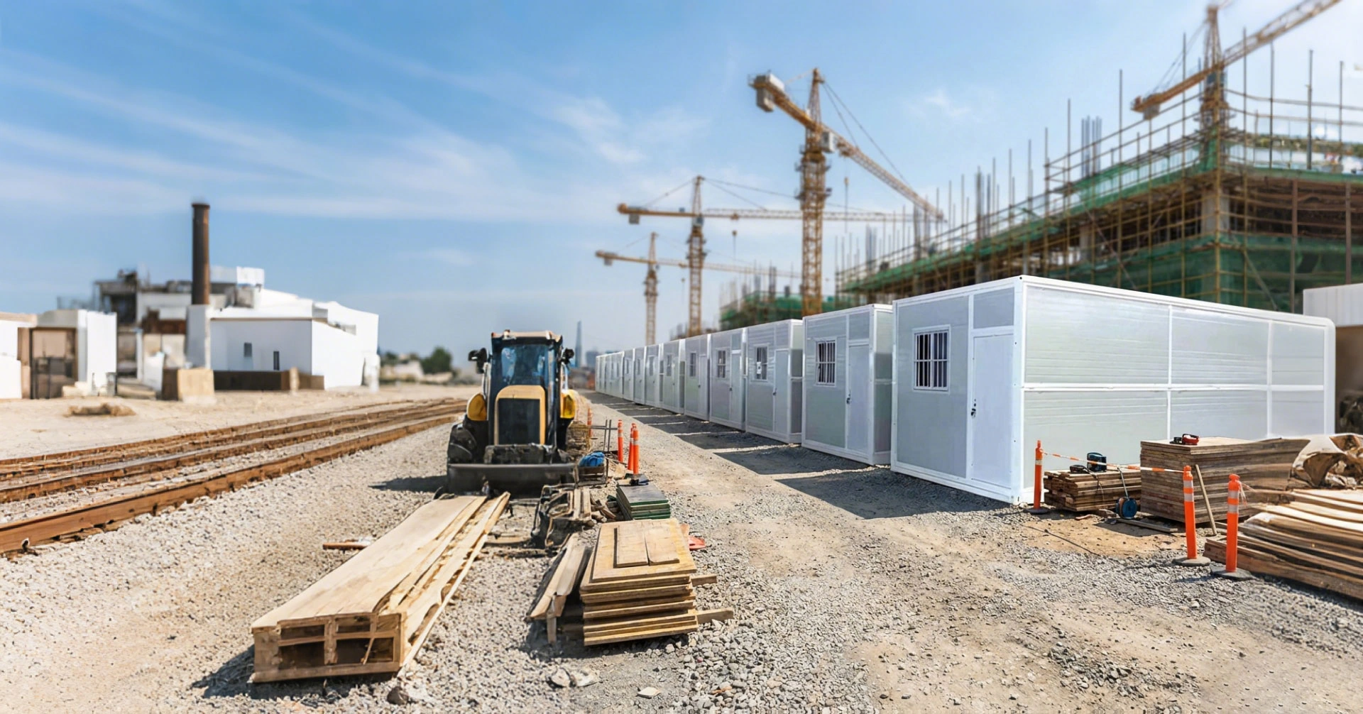 4-minute assembly. Foldable for minimal freight. Fireproof, earthquake-resistant, and perfect for temporary housing.