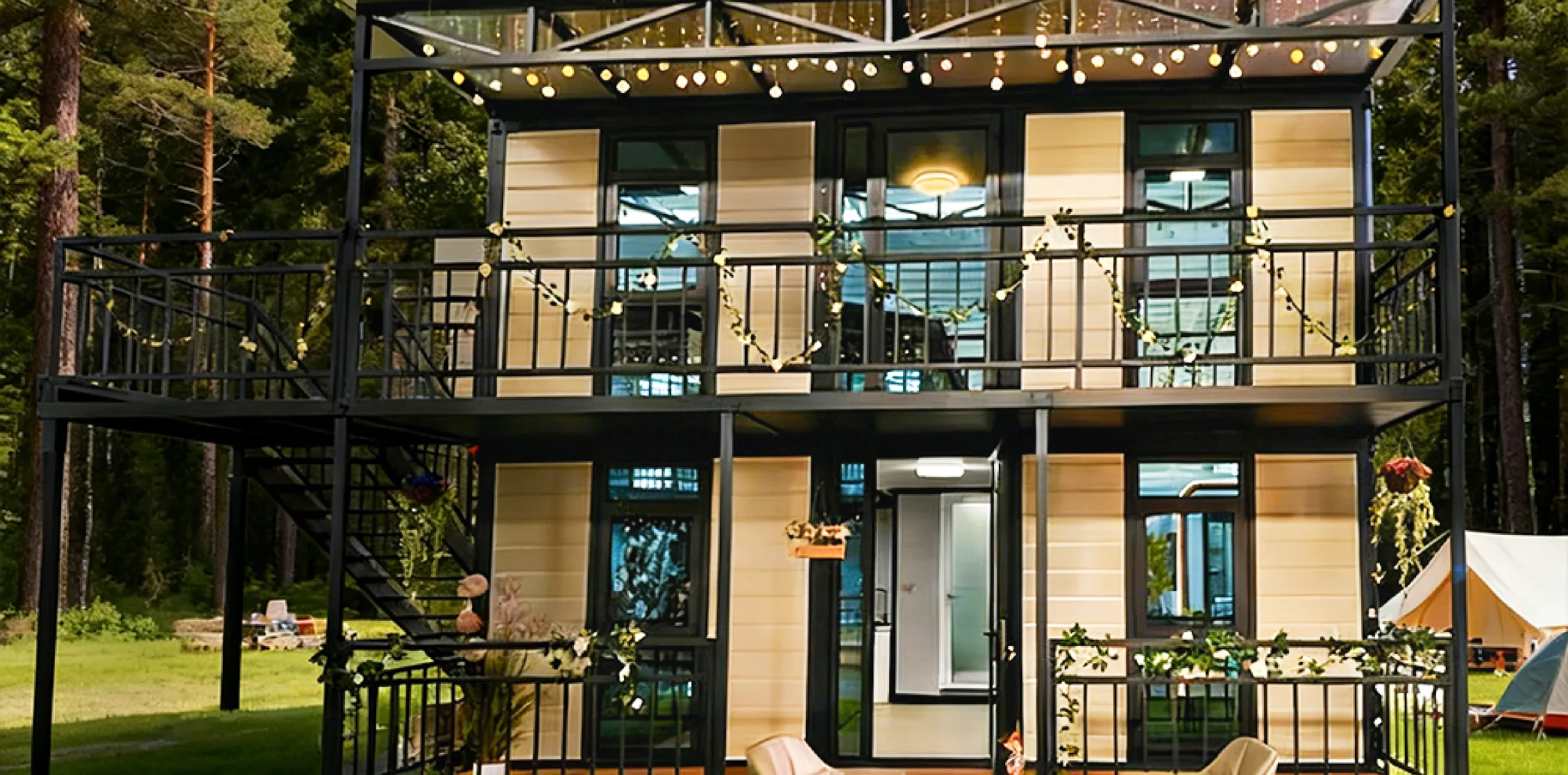 On-site modular project office in the United States