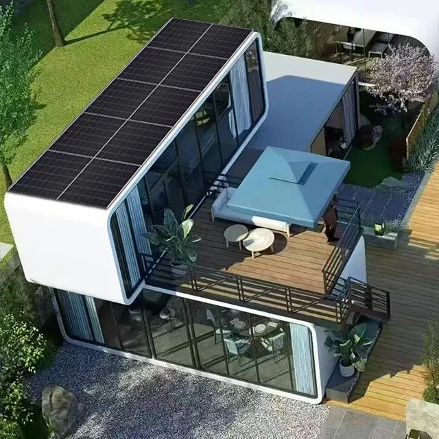 PV system container house solar living unit project