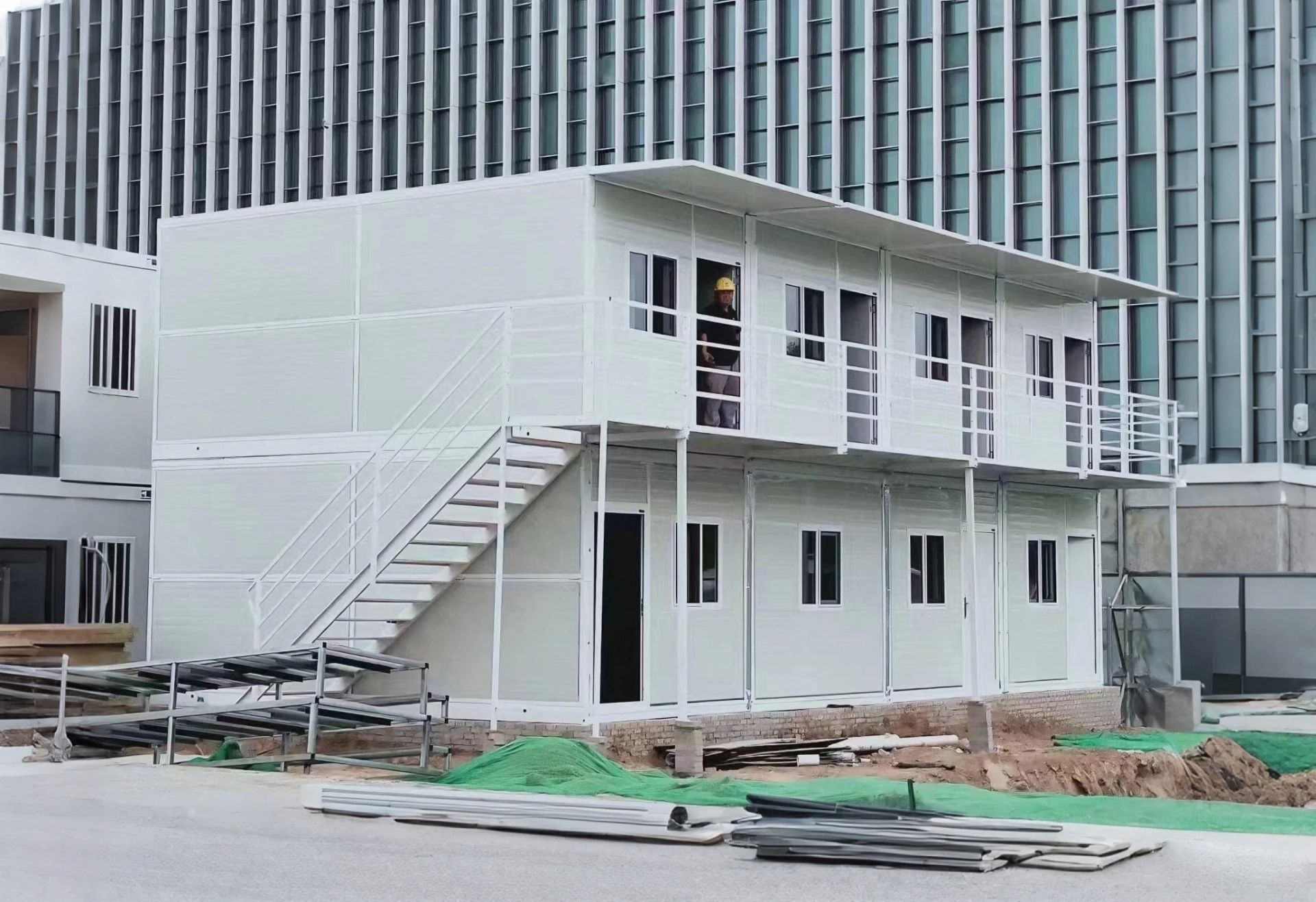 Two-story modular dormitory worker accommodation project