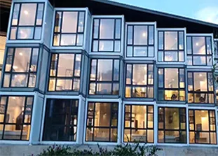 News article about prefab modular office project