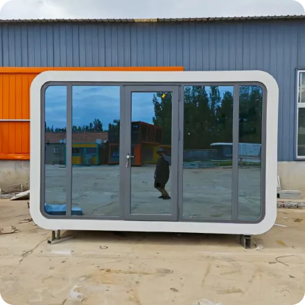 Project process glass pod front view