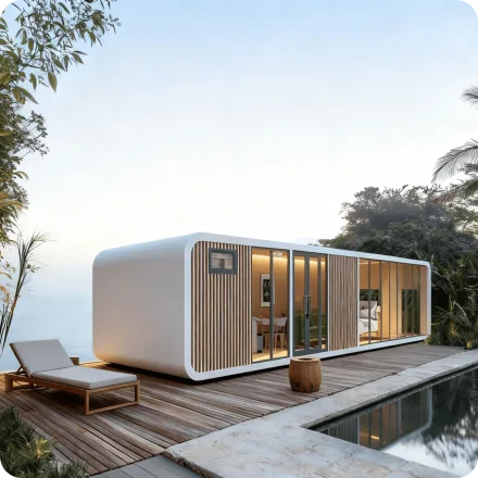 Project process poolside pod render